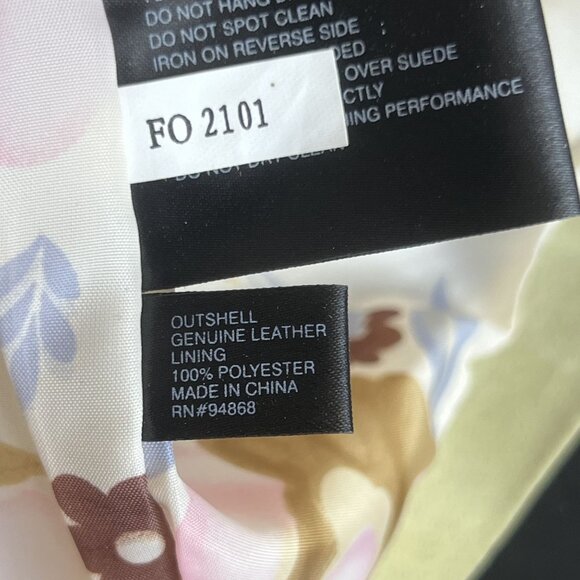 Bernardo Womens Large Full Zip Leather Shacket Pastel Green Round Neck Pockets - Picture 5 of 13